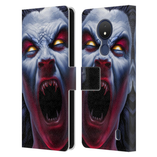 Tom Wood Horror Vampire Awakening Leather Book Wallet Case Cover For Nokia C21