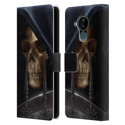 Tom Wood Horror Reaper Leather Book Wallet Case Cover For Nokia C30