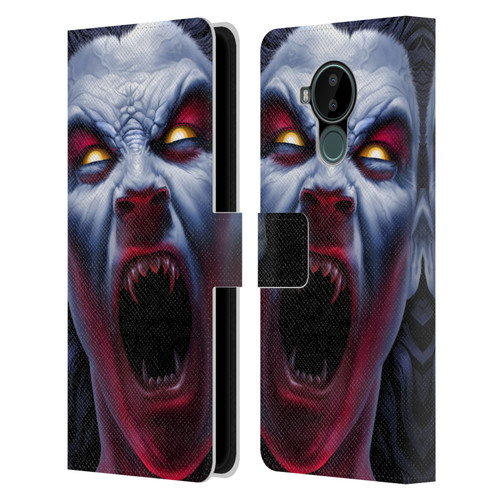 Tom Wood Horror Vampire Awakening Leather Book Wallet Case Cover For Nokia C30