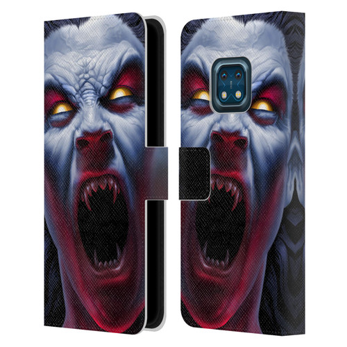 Tom Wood Horror Vampire Awakening Leather Book Wallet Case Cover For Nokia XR20