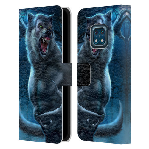 Tom Wood Horror Werewolf Leather Book Wallet Case Cover For Nokia XR20