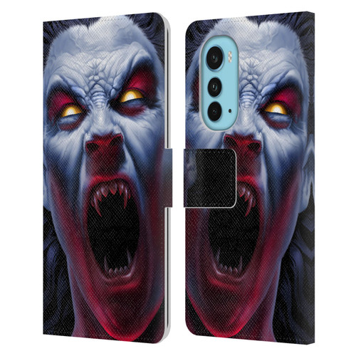 Tom Wood Horror Vampire Awakening Leather Book Wallet Case Cover For Motorola Edge (2022)