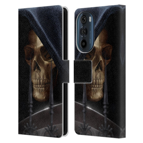 Tom Wood Horror Reaper Leather Book Wallet Case Cover For Motorola Edge 30