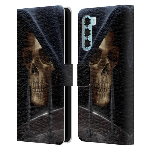 Tom Wood Horror Reaper Leather Book Wallet Case Cover For Motorola Edge S30 / Moto G200 5G