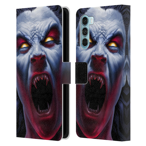 Tom Wood Horror Vampire Awakening Leather Book Wallet Case Cover For Motorola Edge S30 / Moto G200 5G