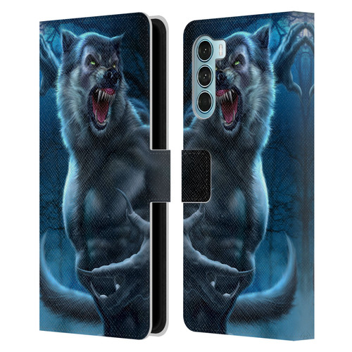 Tom Wood Horror Werewolf Leather Book Wallet Case Cover For Motorola Edge S30 / Moto G200 5G