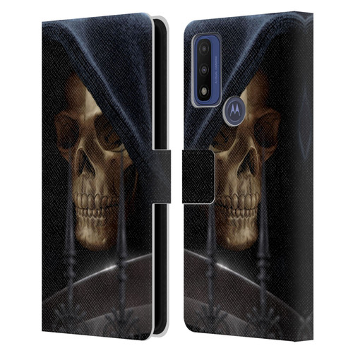 Tom Wood Horror Reaper Leather Book Wallet Case Cover For Motorola G Pure