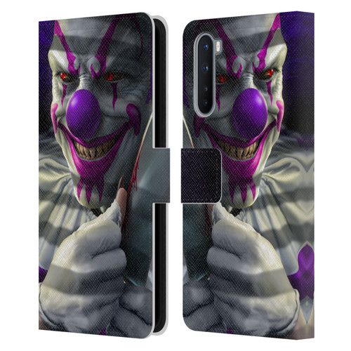 Tom Wood Horror Mischief The Clown Leather Book Wallet Case Cover For OnePlus Nord 5G
