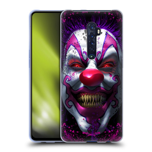 Tom Wood Horror Keep Smiling Clown Soft Gel Case for OPPO Reno 2