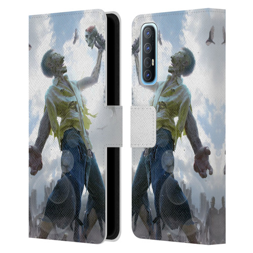 Tom Wood Horror Zombie Scraps Leather Book Wallet Case Cover For OPPO Find X2 Neo 5G