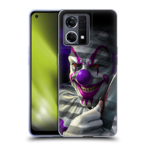 Tom Wood Horror Mischief The Clown Soft Gel Case for OPPO Reno8 4G