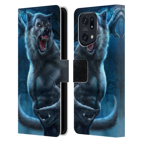 Tom Wood Horror Werewolf Leather Book Wallet Case Cover For OPPO Find X5 Pro