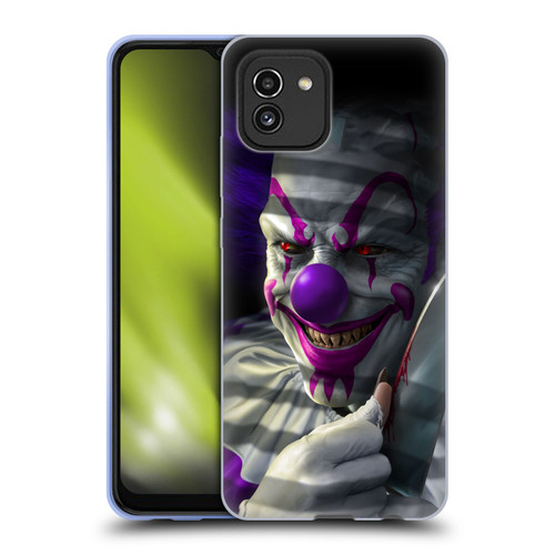 Tom Wood Horror Mischief The Clown Soft Gel Case for Samsung Galaxy A03 (2021)