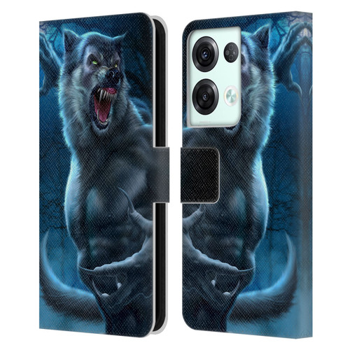 Tom Wood Horror Werewolf Leather Book Wallet Case Cover For OPPO Reno8 Pro