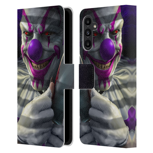 Tom Wood Horror Mischief The Clown Leather Book Wallet Case Cover For Samsung Galaxy A13 5G (2021)