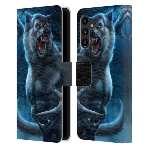 Tom Wood Horror Werewolf Leather Book Wallet Case Cover For Samsung Galaxy A13 5G (2021)