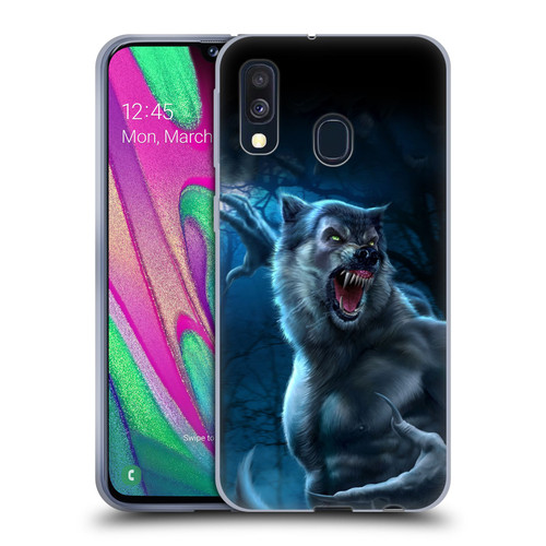 Tom Wood Horror Werewolf Soft Gel Case for Samsung Galaxy A40 (2019)