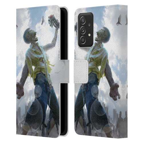 Tom Wood Horror Zombie Scraps Leather Book Wallet Case Cover For Samsung Galaxy A53 5G (2022)