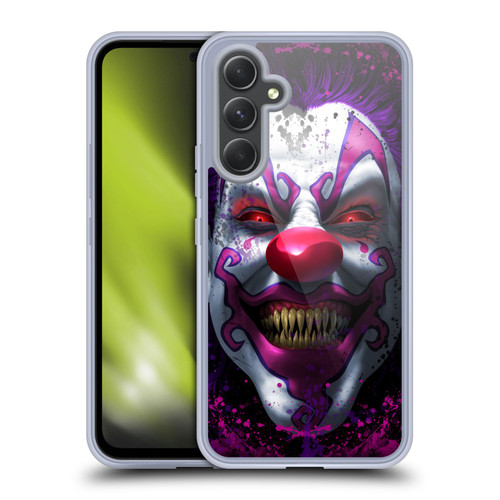 Tom Wood Horror Keep Smiling Clown Soft Gel Case for Samsung Galaxy A54 5G