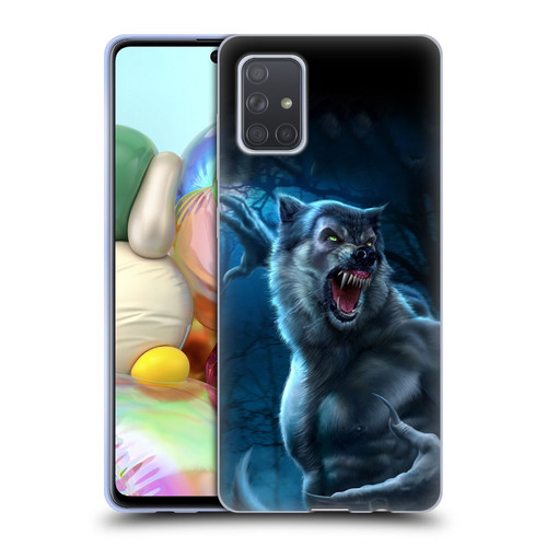 Tom Wood Horror Werewolf Soft Gel Case for Samsung Galaxy A71 (2019)