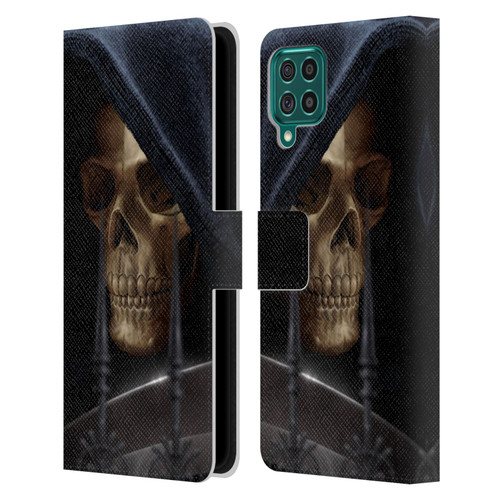 Tom Wood Horror Reaper Leather Book Wallet Case Cover For Samsung Galaxy F62 (2021)