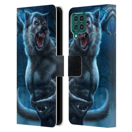 Tom Wood Horror Werewolf Leather Book Wallet Case Cover For Samsung Galaxy F62 (2021)
