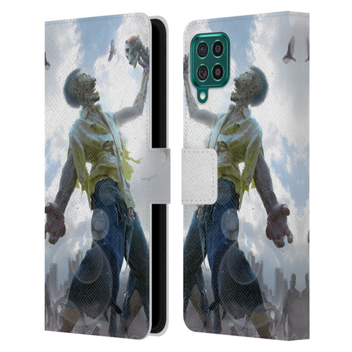Tom Wood Horror Zombie Scraps Leather Book Wallet Case Cover For Samsung Galaxy F62 (2021)
