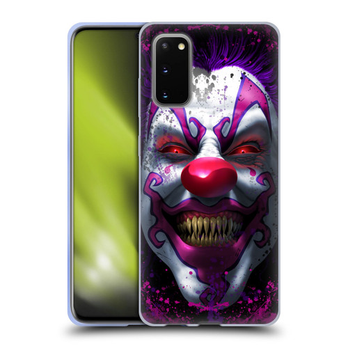 Tom Wood Horror Keep Smiling Clown Soft Gel Case for Samsung Galaxy S20 / S20 5G