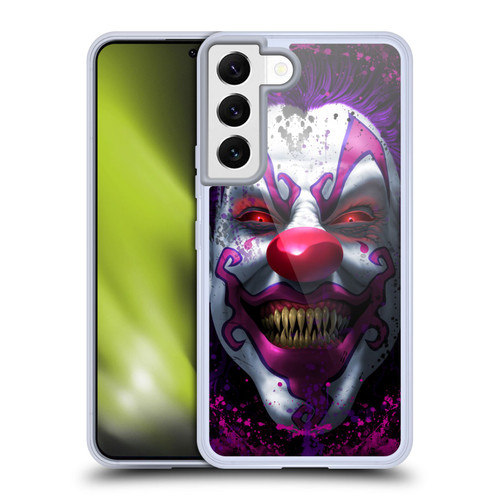 Tom Wood Horror Keep Smiling Clown Soft Gel Case for Samsung Galaxy S22 5G