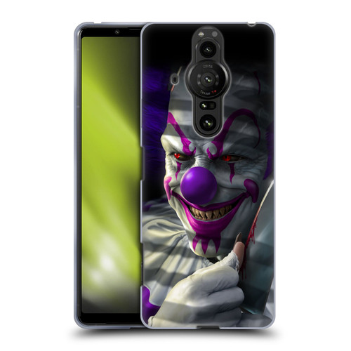 Tom Wood Horror Mischief The Clown Soft Gel Case for Sony Xperia Pro-I