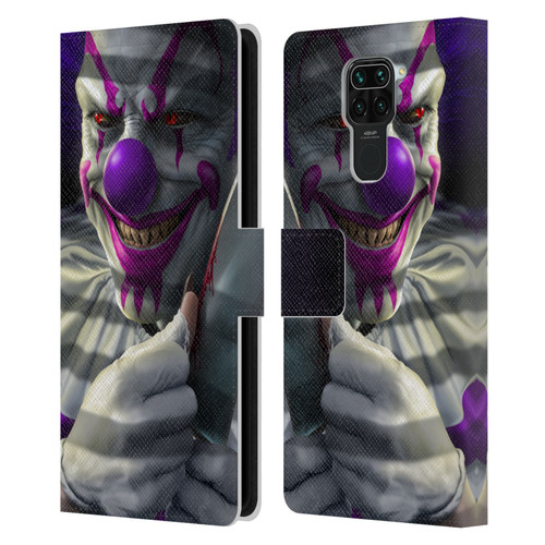 Tom Wood Horror Mischief The Clown Leather Book Wallet Case Cover For Xiaomi Redmi Note 9 / Redmi 10X 4G