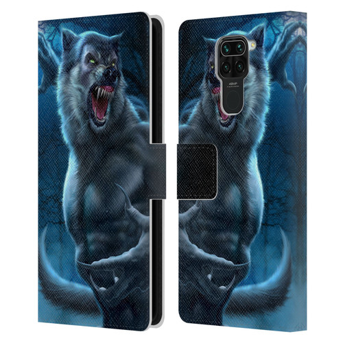 Tom Wood Horror Werewolf Leather Book Wallet Case Cover For Xiaomi Redmi Note 9 / Redmi 10X 4G