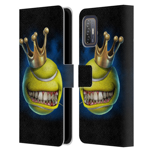 Tom Wood Monsters King Of Tennis Leather Book Wallet Case Cover For HTC Desire 21 Pro 5G