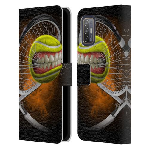 Tom Wood Monsters Tennis Leather Book Wallet Case Cover For HTC Desire 21 Pro 5G