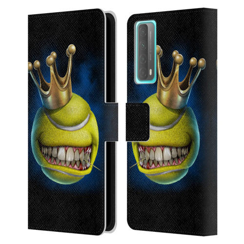 Tom Wood Monsters King Of Tennis Leather Book Wallet Case Cover For Huawei P Smart (2021)