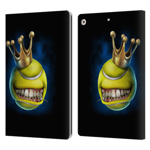 Tom Wood Monsters King Of Tennis Leather Book Wallet Case Cover For Apple iPad 10.2 2019/2020/2021