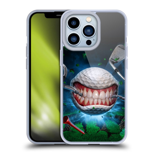 Tom Wood Monsters Golf Ball Soft Gel Case for Apple iPhone 13 Pro