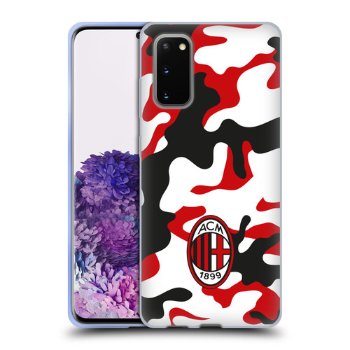 AC Milan Crest Patterns Camouflage Soft Gel Case for Samsung Galaxy S20 / S20 5G