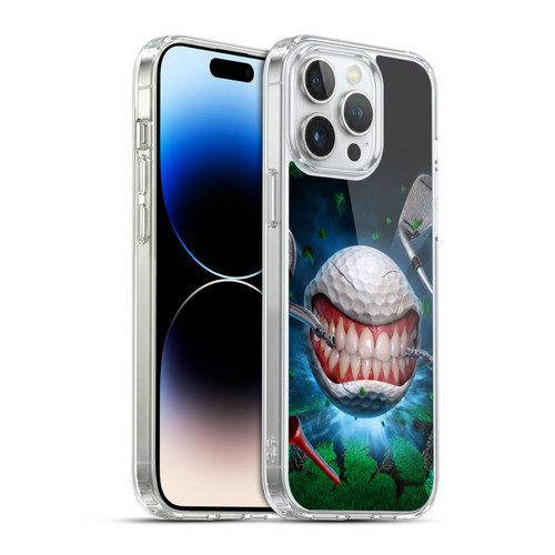Tom Wood Monsters Golf Ball Soft Gel Case for Apple iPhone 14 Pro Max & MagSafe