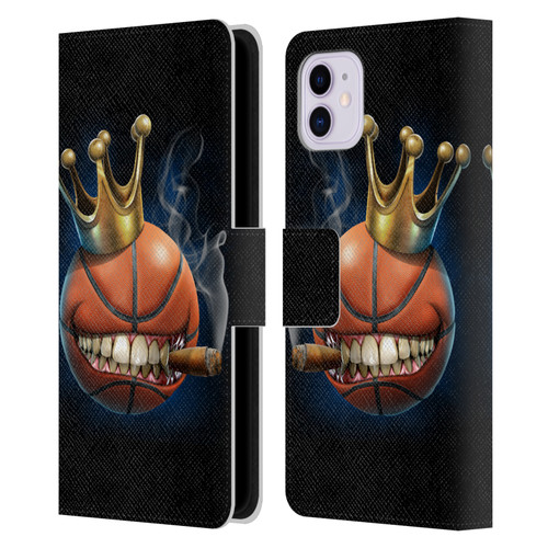 Tom Wood Monsters King Of Basketball Leather Book Wallet Case Cover For Apple iPhone 11