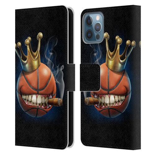 Tom Wood Monsters King Of Basketball Leather Book Wallet Case Cover For Apple iPhone 12 / iPhone 12 Pro