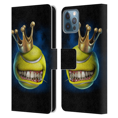 Tom Wood Monsters King Of Tennis Leather Book Wallet Case Cover For Apple iPhone 12 / iPhone 12 Pro