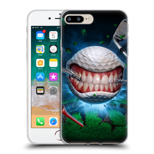 Tom Wood Monsters Golf Ball Soft Gel Case for Apple iPhone 7 Plus / iPhone 8 Plus