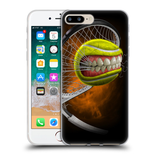 Tom Wood Monsters Tennis Soft Gel Case for Apple iPhone 7 Plus / iPhone 8 Plus