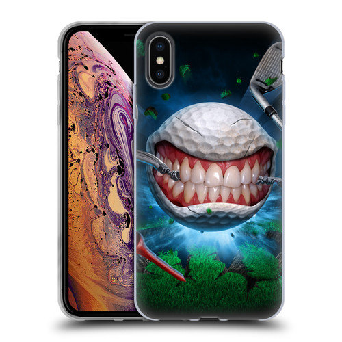 Tom Wood Monsters Golf Ball Soft Gel Case for Apple iPhone XS Max