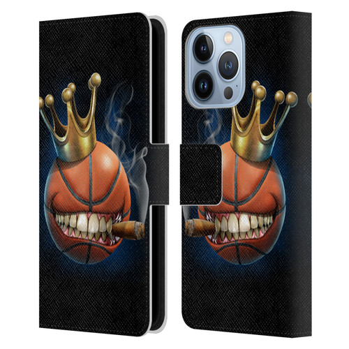Tom Wood Monsters King Of Basketball Leather Book Wallet Case Cover For Apple iPhone 13 Pro