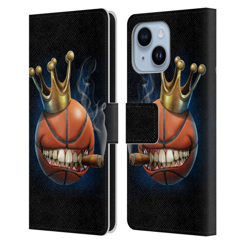 Tom Wood Monsters King Of Basketball Leather Book Wallet Case Cover For Apple iPhone 14 Plus