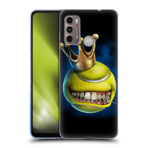 Tom Wood Monsters King Of Tennis Soft Gel Case for Motorola Moto G60 / Moto G40 Fusion