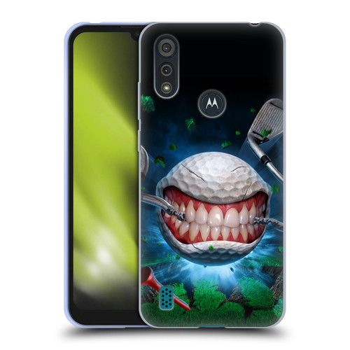Tom Wood Monsters Golf Ball Soft Gel Case for Motorola Moto E6s (2020)