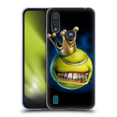 Tom Wood Monsters King Of Tennis Soft Gel Case for Motorola Moto E6s (2020)